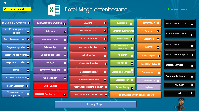 Excel Mega Oefenbestand